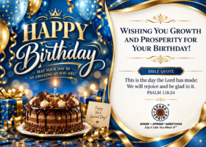 Happy Birthday virtual greeting card - Growth & Prosperity