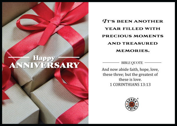 Christian-inspired Anniversary Greeting Card