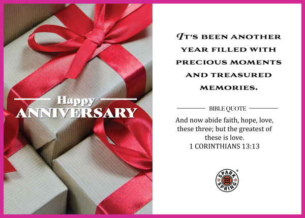 Christian-inspired Anniversary Greeting Card