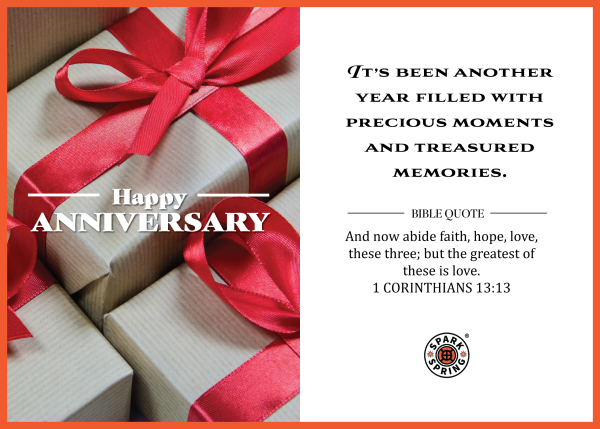 Christian-inspired Anniversary Greeting Card
