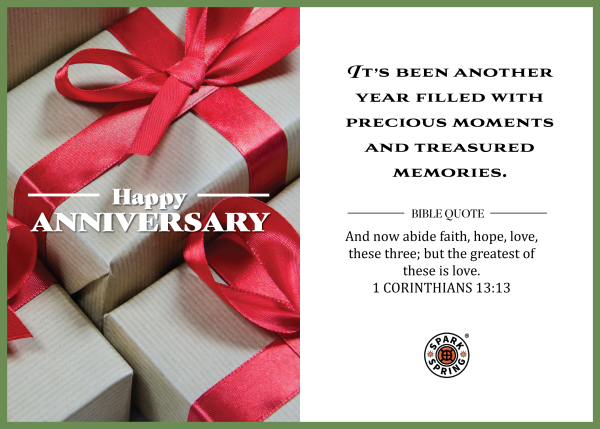 Christian-inspired Anniversary Greeting Card