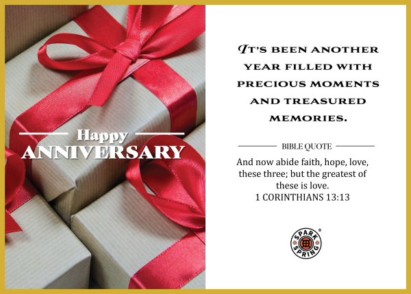 Christian-inspired Anniversary Greeting Card