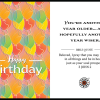 Christian-inspired Older Wiser Happy Birthday Eco-Friendly Greeting Card (Virtual)