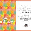 Christian-inspired Older Wiser Happy Birthday Eco-Friendly Greeting Card (Virtual)
