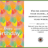 Christian-inspired Older Wiser Happy Birthday Eco-Friendly Greeting Card (Virtual)