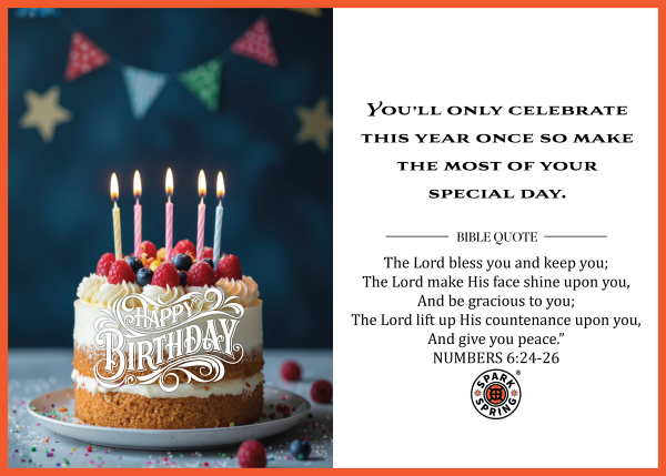 Christian-inspired Special Day Happy Birthday Eco-Friendly Greeting Card (Virtual)