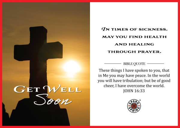 Christian-inspired Get Well Soon Greeting Card (Virtual)