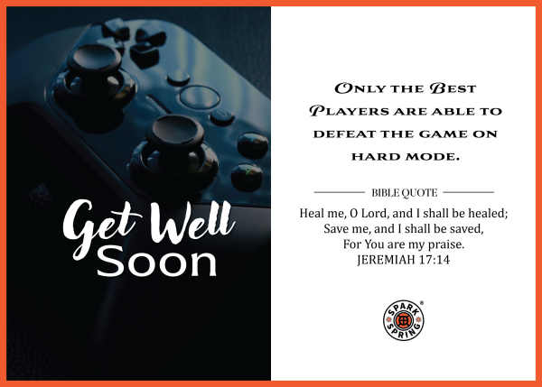 Christian-inspired Get Well Soon Greeting Card (Virtual)