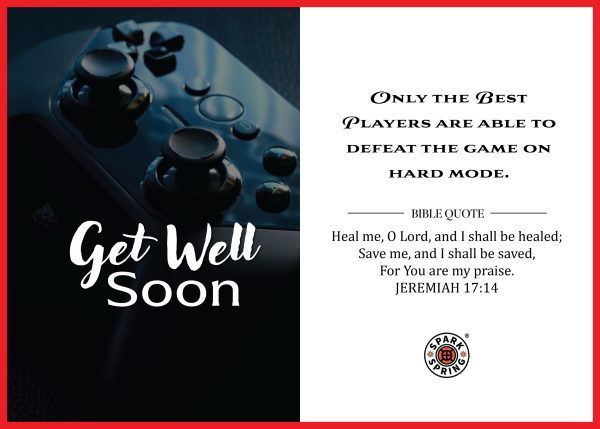 Christian-inspired Get Well Soon Greeting Card (Virtual)
