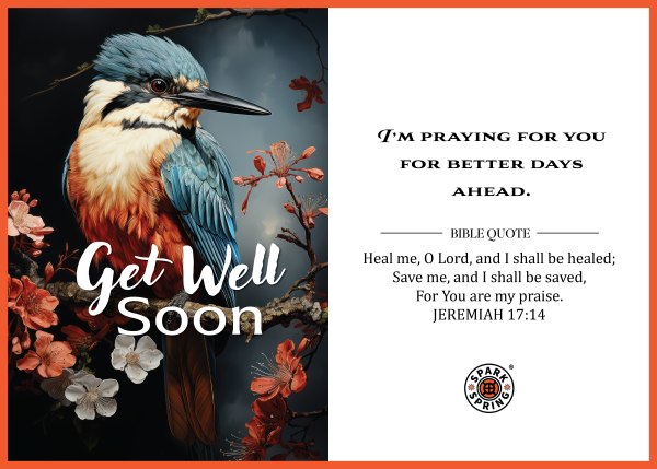 Christian-inspired Better Days Get Well Soon Eco-Friendly Greeting Card (Virtual)