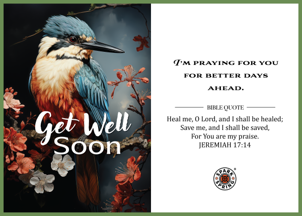 Christian-inspired Better Days Get Well Soon Eco-Friendly Greeting Card (Virtual)