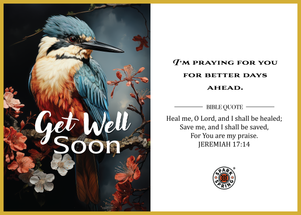 Christian-inspired Better Days Get Well Soon Eco-Friendly Greeting Card (Virtual)