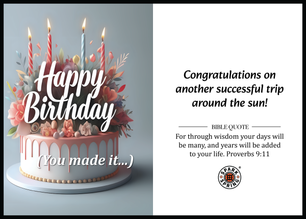 Christian-inspired Birthday Greeting Card