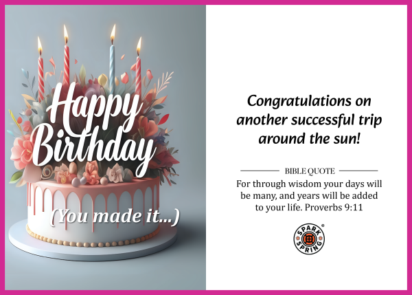 Christian-inspired Birthday Greeting Card