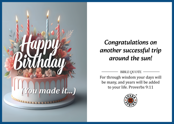 Christian-inspired Birthday Greeting Card