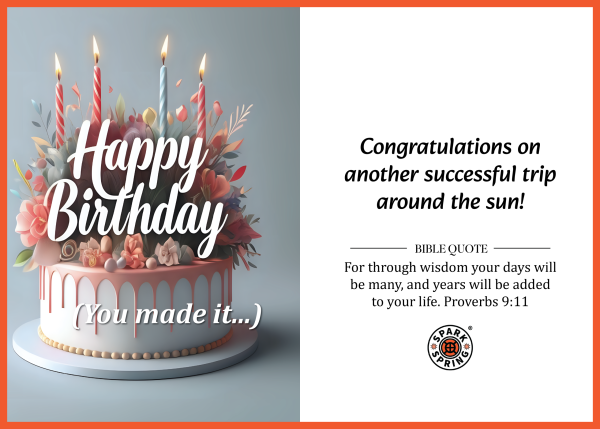 Christian-inspired Birthday Greeting Card