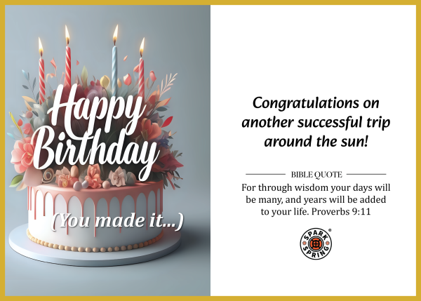 Christian-inspired Birthday Greeting Card