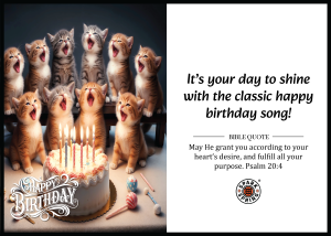 Christian-inspired Birthday greeting card