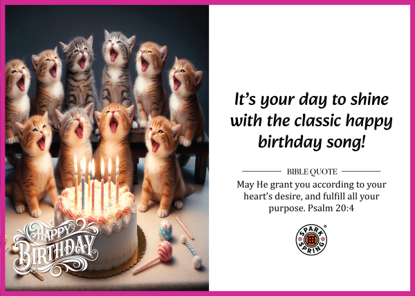 Christian-inspired Birthday greeting card