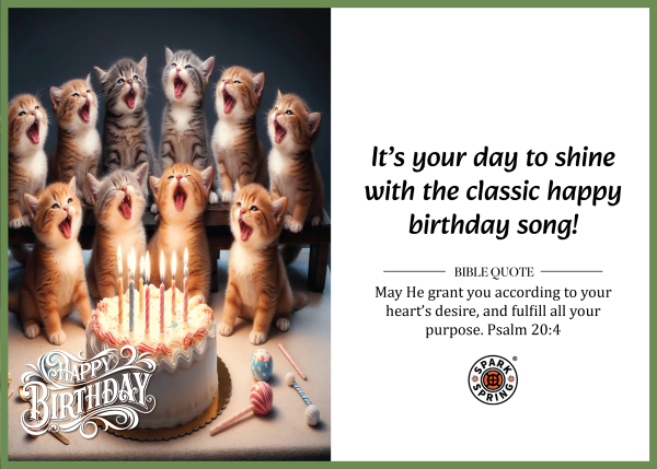 Christian-inspired Birthday greeting card