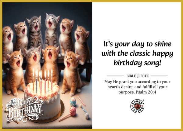 Christian-inspired Birthday greeting card