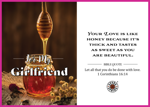 Christian-inspired Valentine's Love For Girlfriend Greeting Card