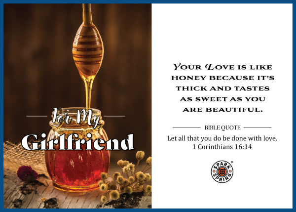 Christian-inspired Valentine's Love For Girlfriend Greeting Card
