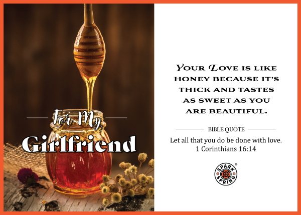 Christian-inspired Valentine's Love For Girlfriend Greeting Card