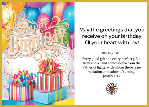 Christian-inspired Happy Birthday Greeting Card (Virtual)