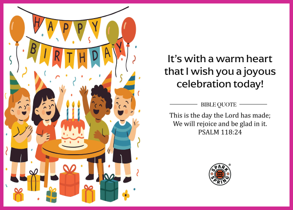 Christian-inspired Birthday Greeting Card