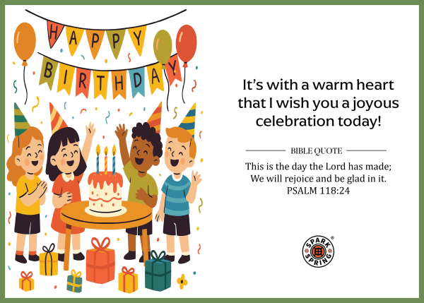Christian-inspired Birthday Greeting Card