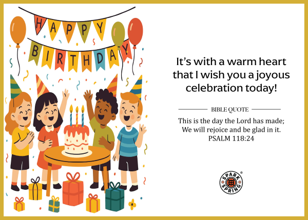 Christian-inspired Birthday Greeting Card