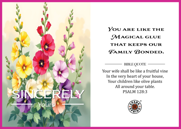 Christian-inspired Magical Glue Sincerely Yours Love & Valentine's Day Eco-Friendly Greeting Card (Virtual)