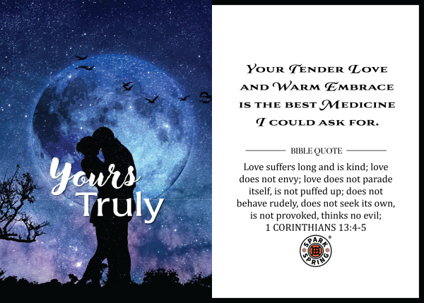 Christian-inspired Yours Truly Love & Valentine's Day Greeting Card (Virtual)