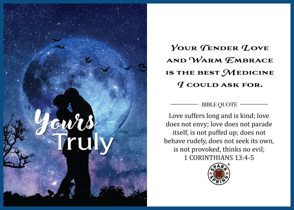 Christian-inspired Yours Truly Love & Valentine's Day Greeting Card (Virtual)