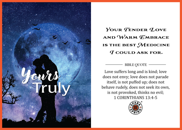Christian-inspired Yours Truly Love & Valentine's Day Greeting Card (Virtual)