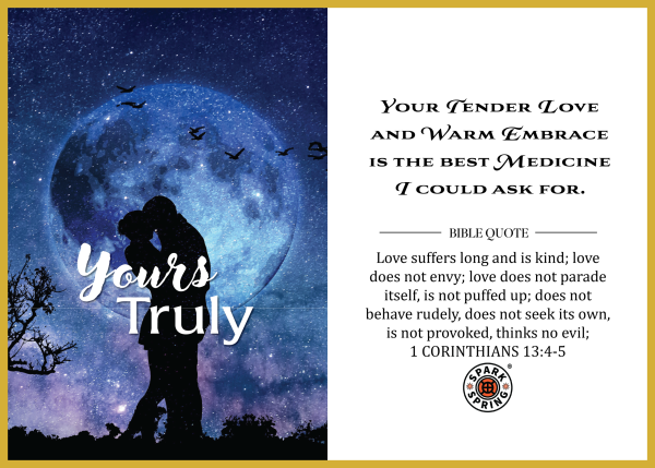 Christian-inspired Yours Truly Love & Valentine's Day Greeting Card (Virtual)