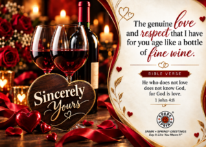 Spark + Spring virtual greeting card - Sincerely Yours (Love & Romance)