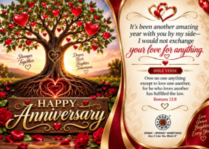 Spark + Spring virtual greeting card - Anniversary (Love & Romance)