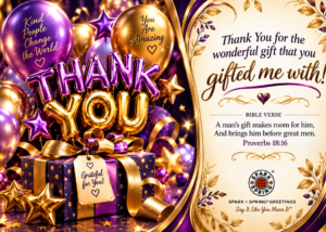 Spark + Spring virtual Greeting Card - Thank You